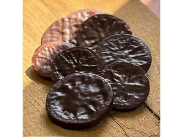 Gekonfijte sinaasappel met chocolade